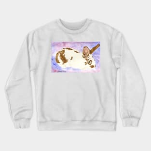 Daily Doodle 24- Rescue - American Rabbit, Robin Crewneck Sweatshirt